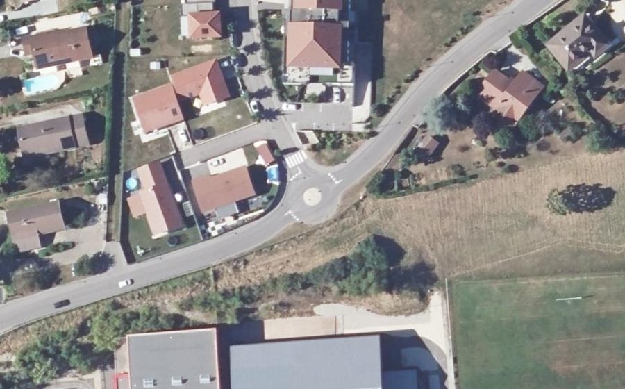 Vue aérienne du Route du Rivier