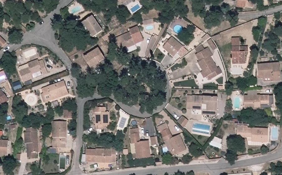 Vue aérienne du Rue Jean Giono