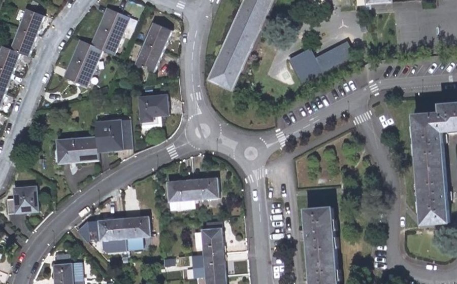 Vue aérienne du Rue Paul Valéry