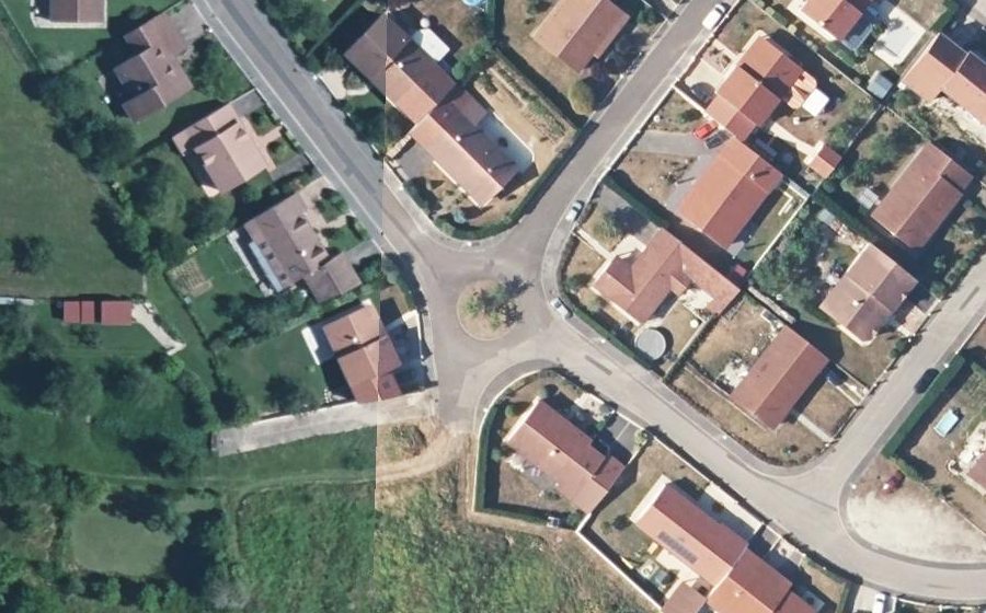 Vue aérienne du Rond-point anonyme n°127069636