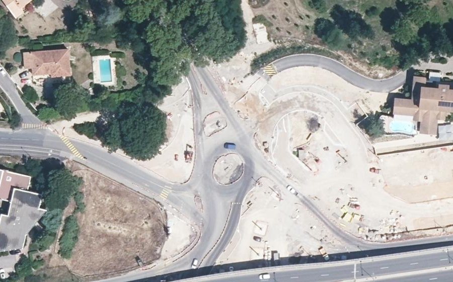 Vue aérienne du Carrefour Agropolis