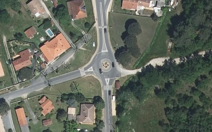 Vue aérienne du Rue du Général de Gaulle