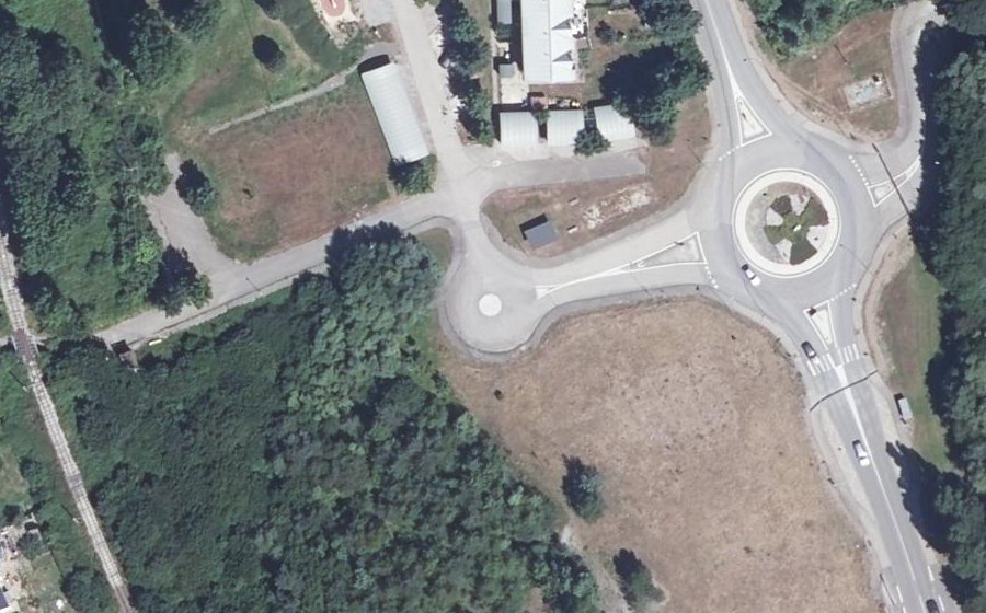 Vue aérienne du Montée du Serrioux