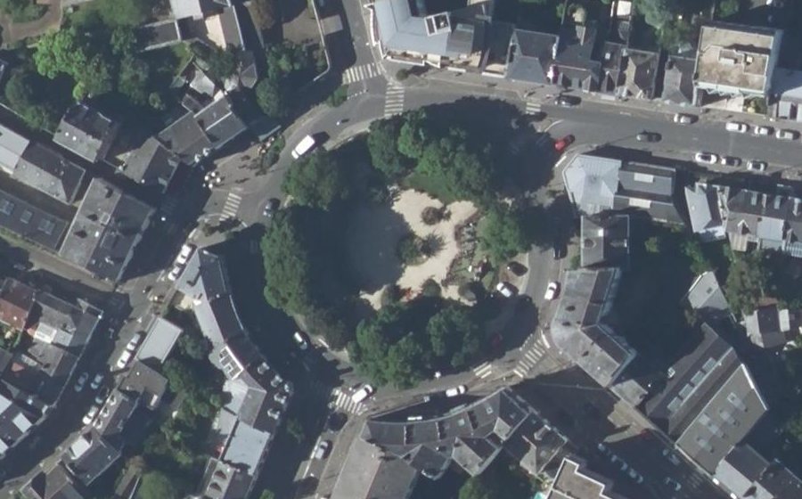 Vue aérienne du Place Canclaux
