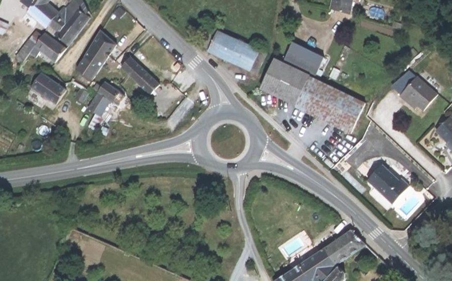 Vue aérienne du Route de Seiches