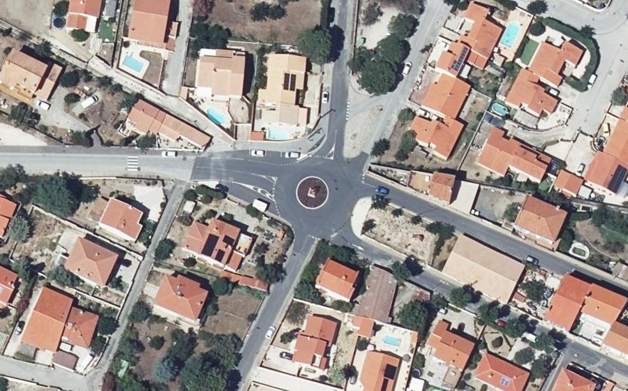 Vue aérienne du Rond-Point d'el Campanar