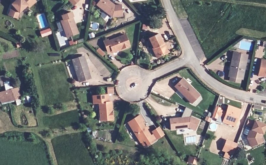 Vue aérienne du Impasse des Acacias