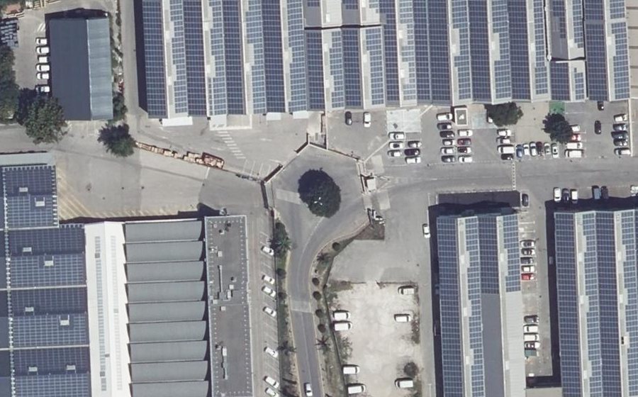 Vue aérienne du Rond-point anonyme n°1278781257