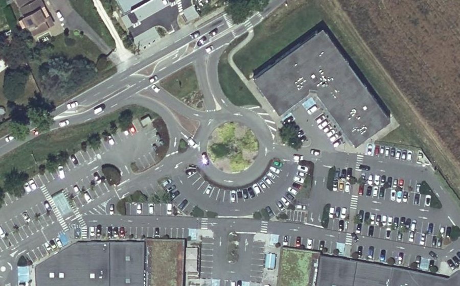 Vue aérienne du Rue Bernadet