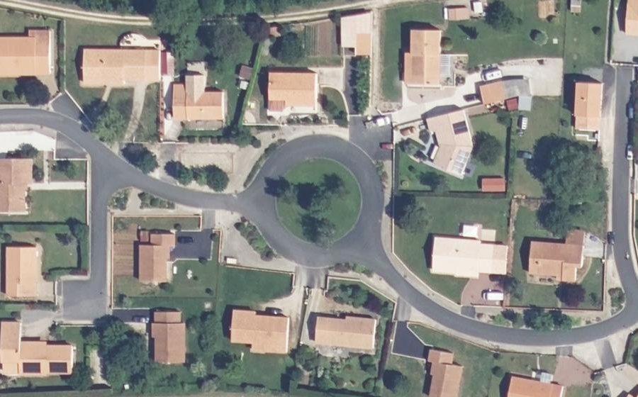 Vue aérienne du Rue du Portail