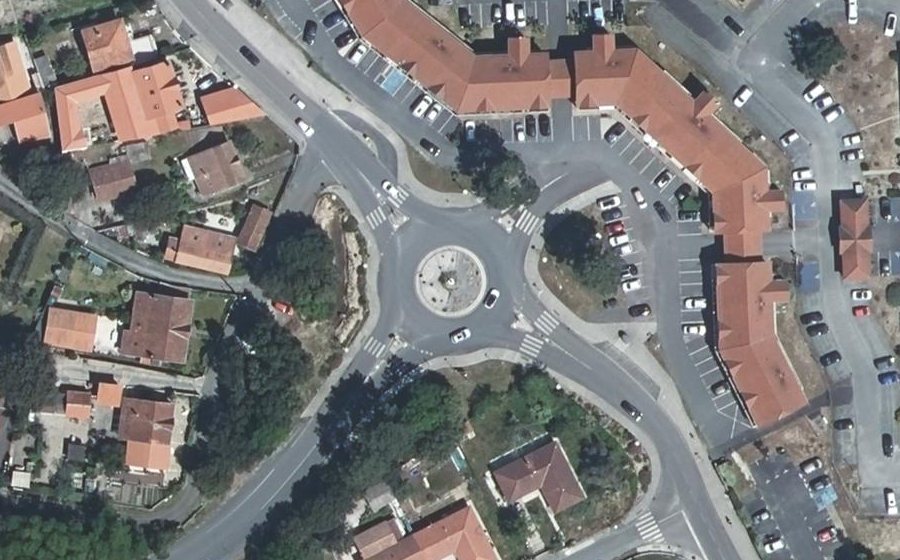 Vue aérienne du Rond-Point de Cordouan