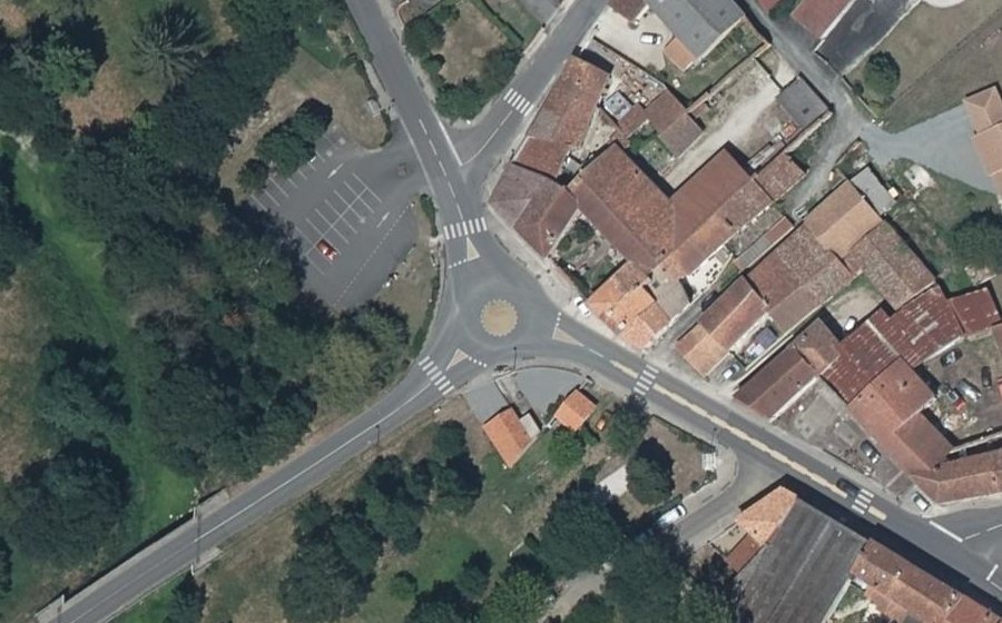 Vue aérienne du Route de La Rochefoucauld