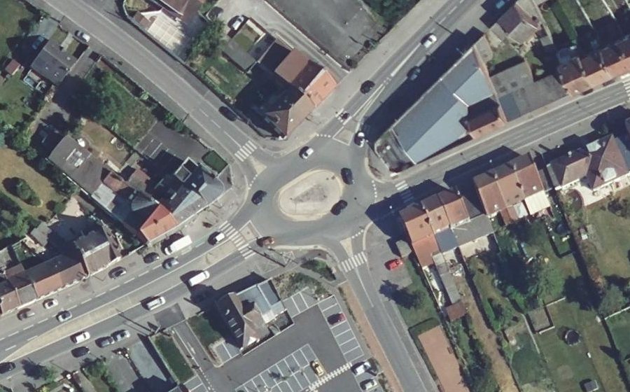 Vue aérienne du Rond-Point Saint-Christophe