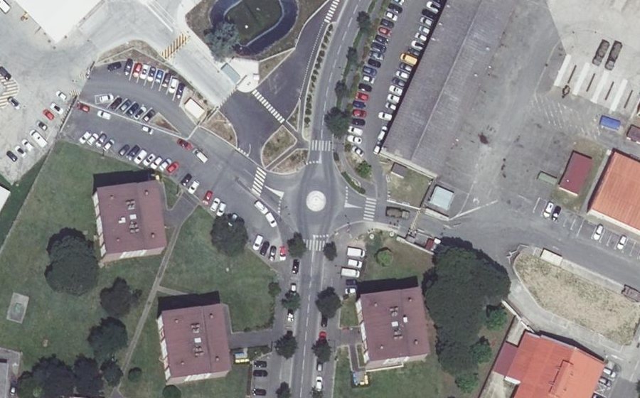 Vue aérienne du Giratoire du Général Monclar