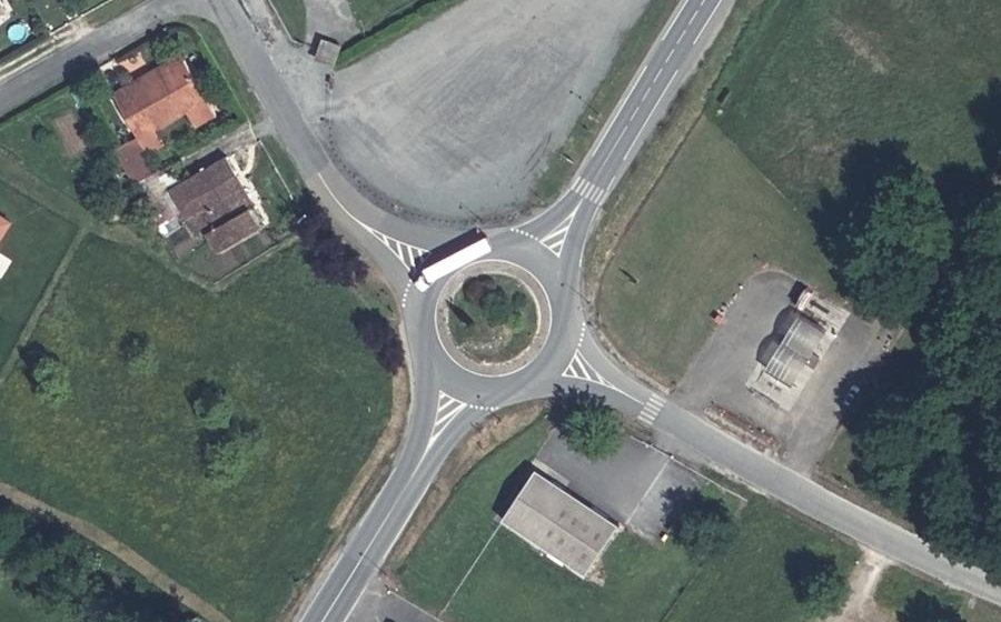 Vue aérienne du Route de Sainte-Livrade sur Lot