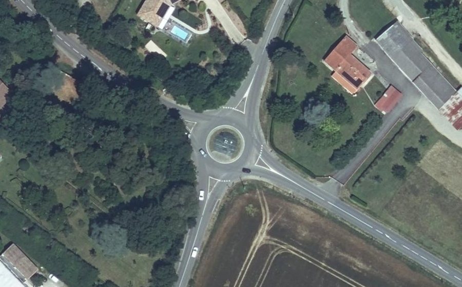 Vue aérienne du Route de Belloc