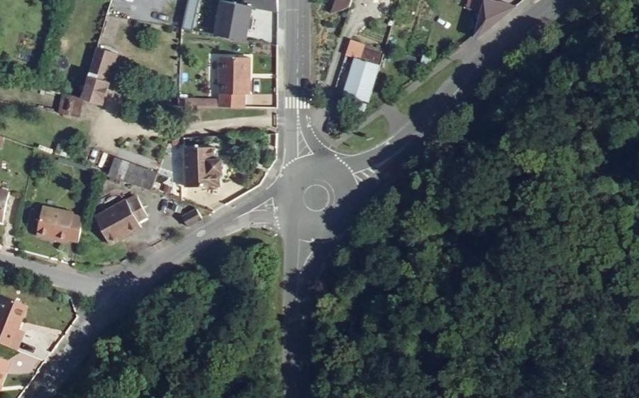 Vue aérienne du Rue Jean Jaurès