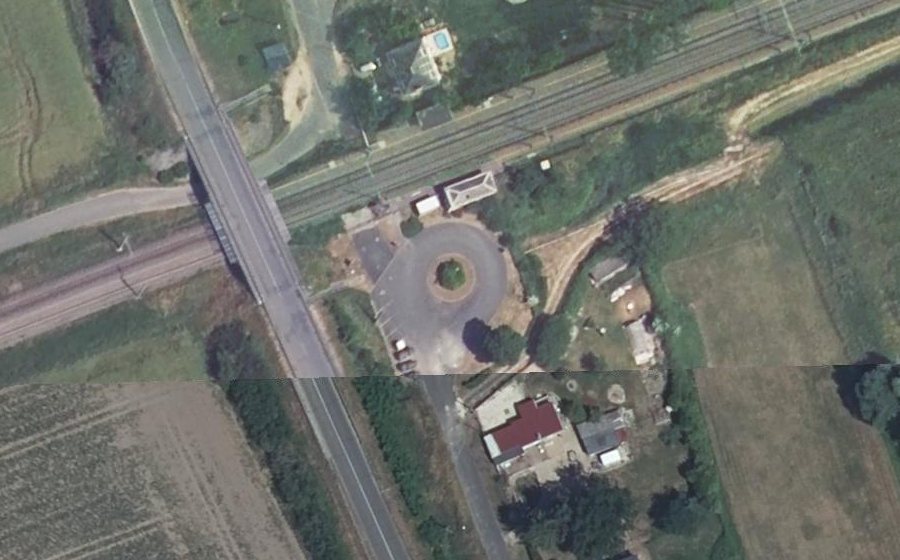 Vue aérienne du Rond-point anonyme n°1283593461