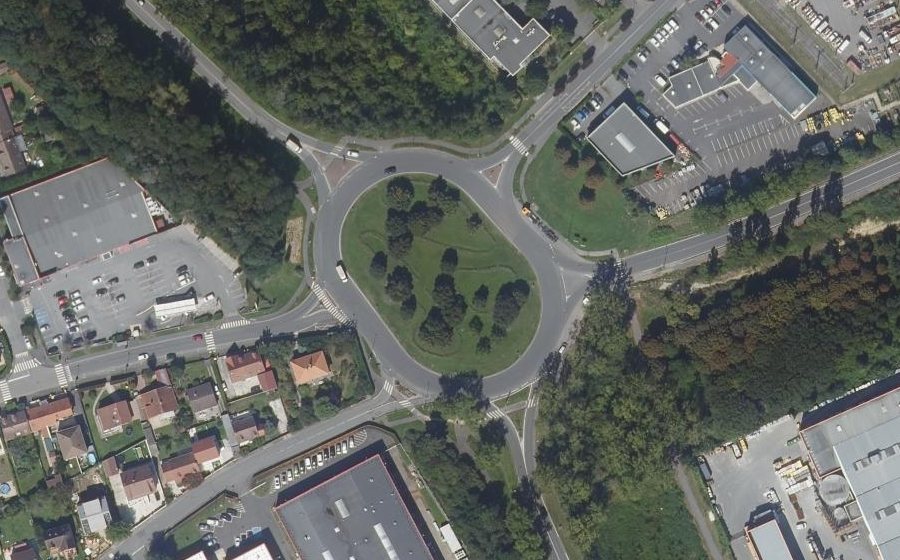 Vue aérienne du Rond-Point du Bois Chaland