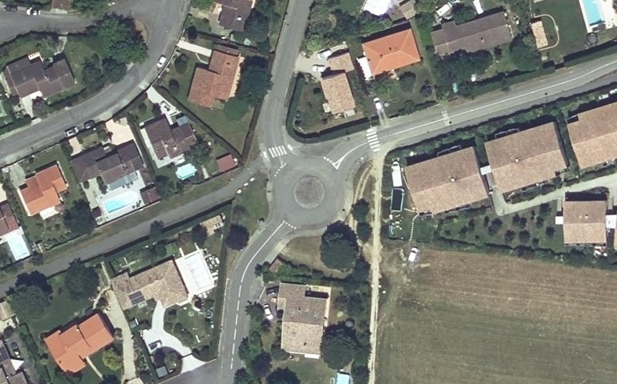 Vue aérienne du Chemin de Beauregard