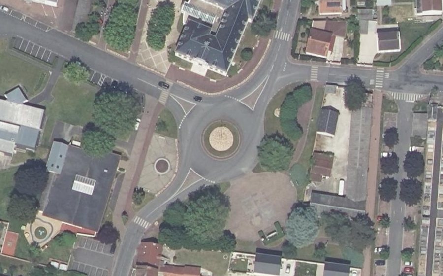 Vue aérienne du Place de la République