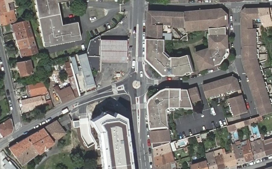 Vue aérienne du Route de Toulouse