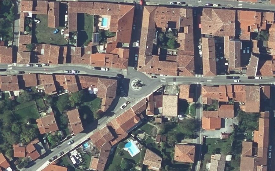 Vue aérienne du Place de l'Oasis