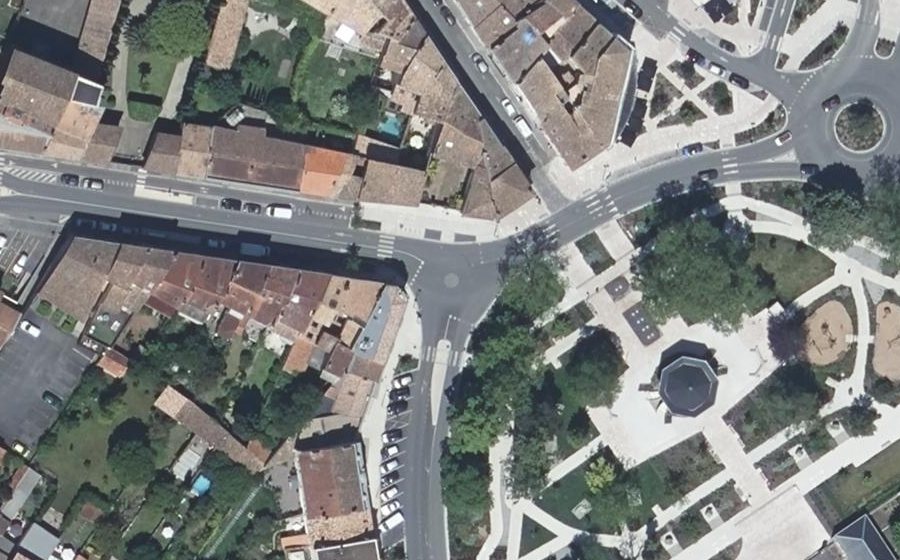 Vue aérienne du Place Joffre