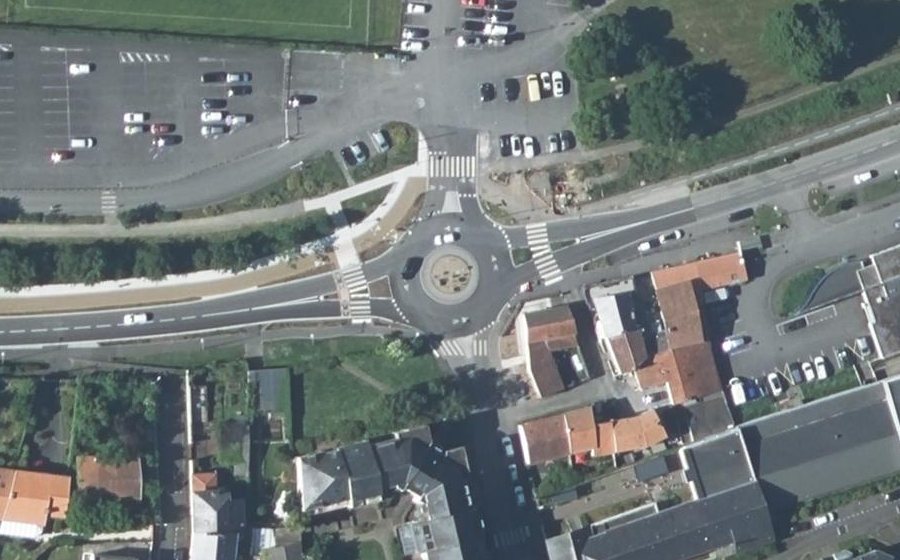 Vue aérienne du Boulevard des Pas Enchantés