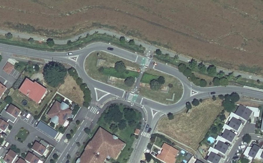 Vue aérienne du Route de Pechbonnieu