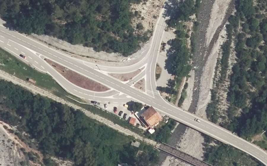 Vue aérienne du Rond-Point Charles Ginésy