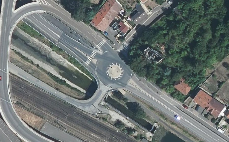 Vue aérienne du Avenue Robert Schuman