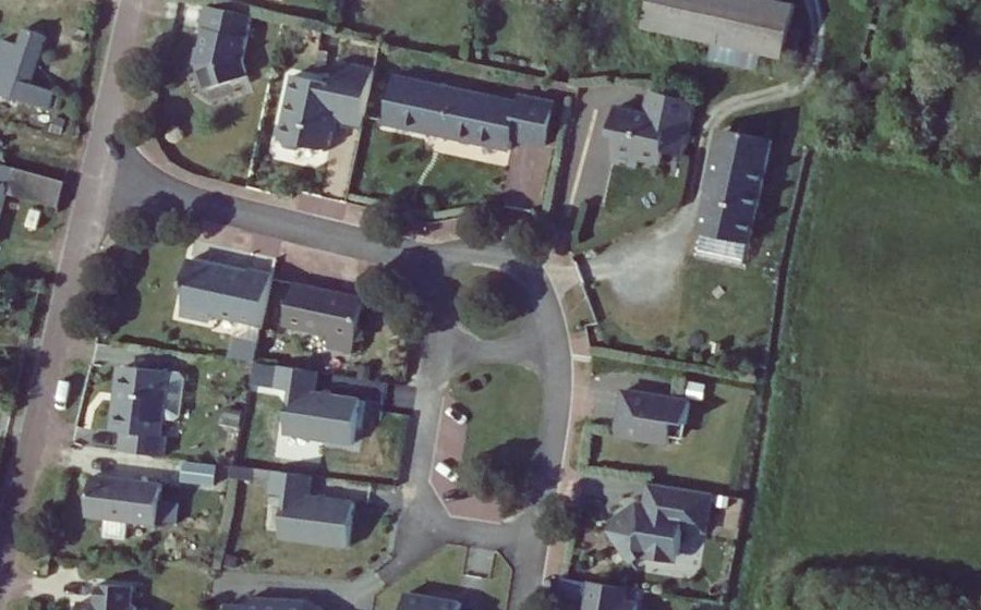 Vue aérienne du Rue de la Taupaine