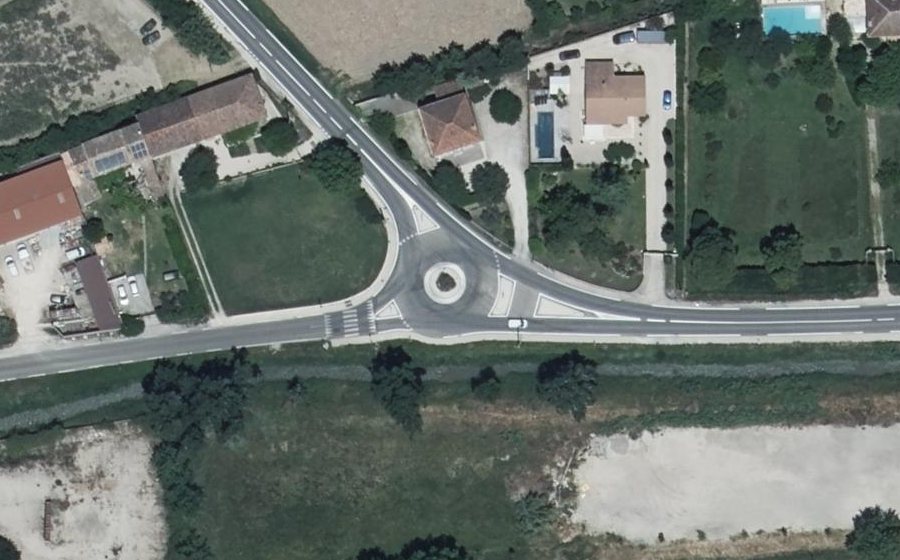 Vue aérienne du Route de Sarrians