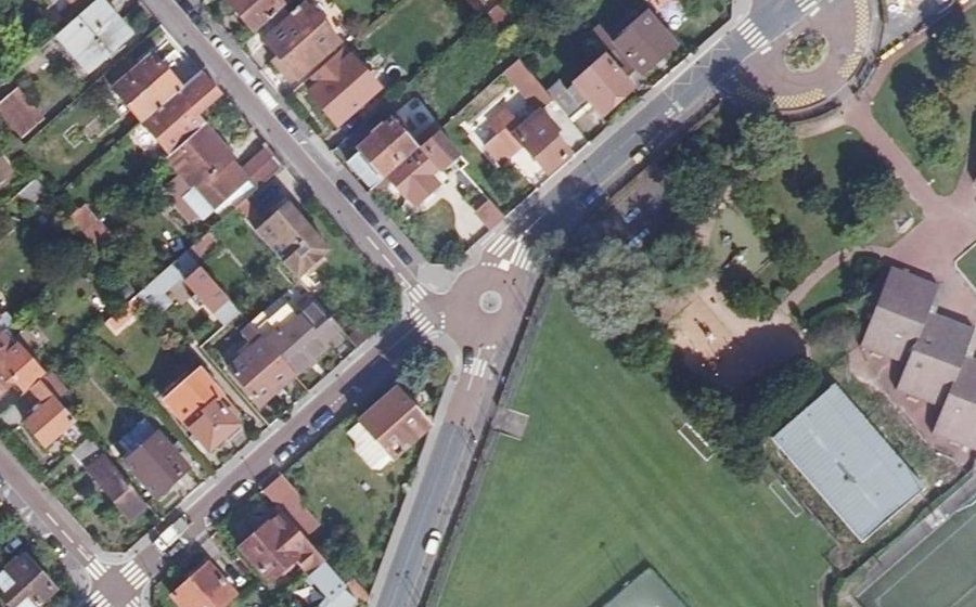 Vue aérienne du Rue Rémont