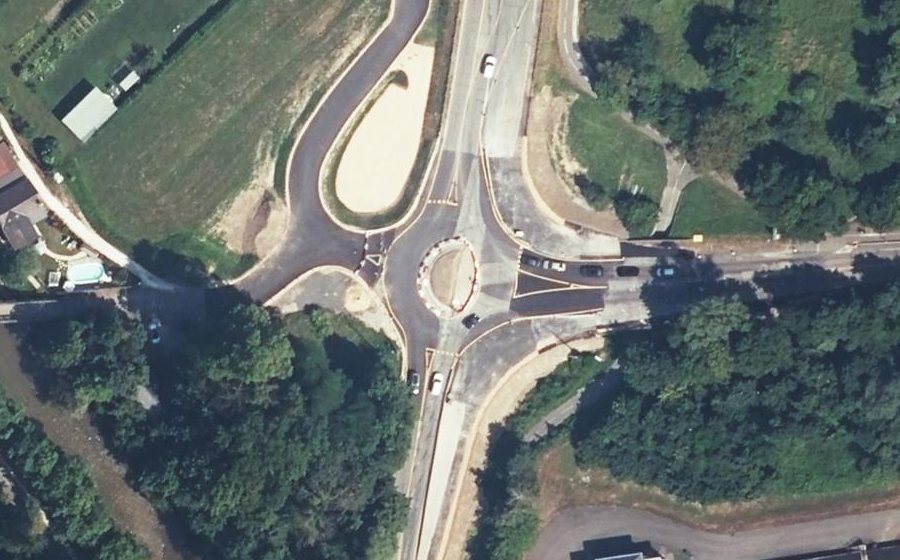 Vue aérienne du Rond-point anonyme n°1293276367