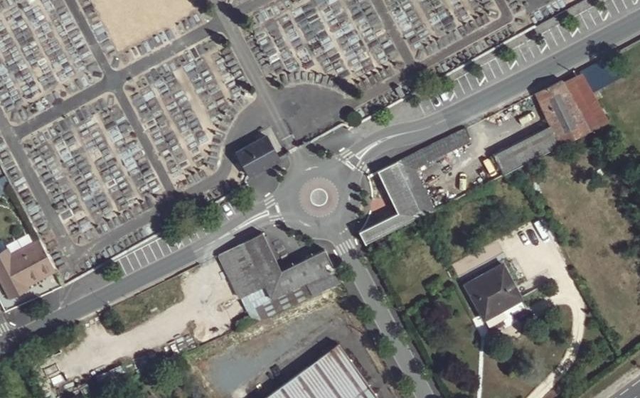 Vue aérienne du Chemin du Postillon