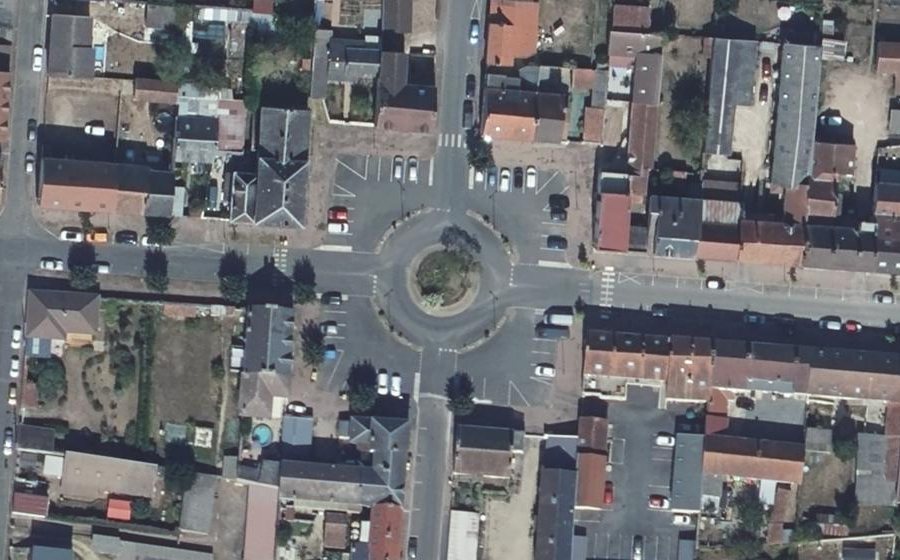 Vue aérienne de la Place Saint-Louis
