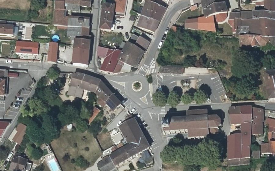 Vue aérienne du Place des Mariniers