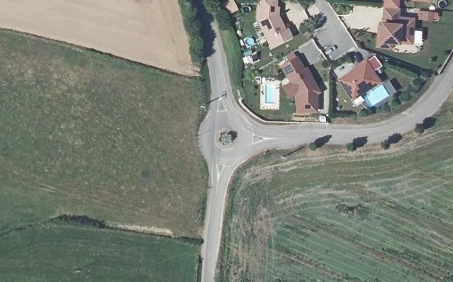 Vue aérienne du Route du Revoireau