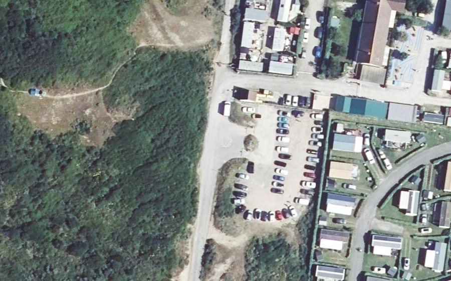 Vue aérienne du Rond-point anonyme n°1299529421