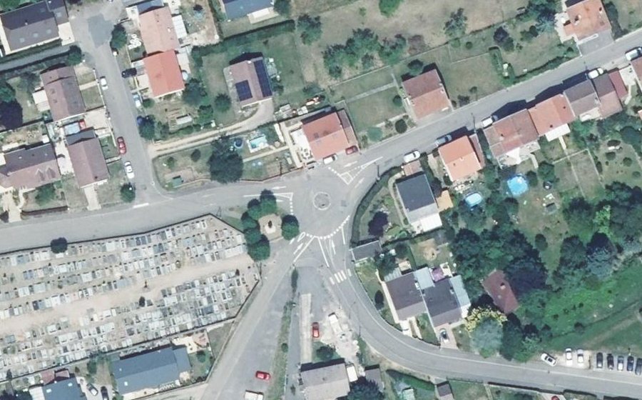 Vue aérienne du Place des Maréchaux de France