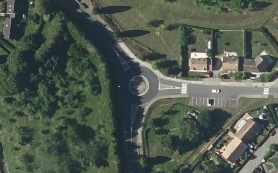 Vue aérienne du Rue Charles de Gaulle