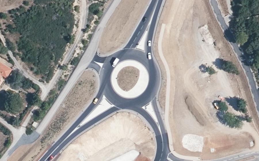 Vue aérienne du Rond-point anonyme n°1301016551