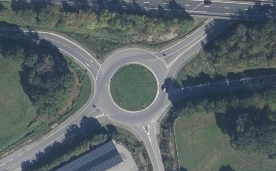 Vue aérienne du Rond-point anonyme n°1301071301
