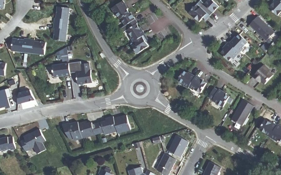 Vue aérienne du Rue de l'Étang