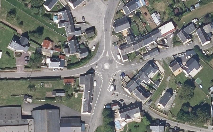Vue aérienne du Rue du Château d'Eau