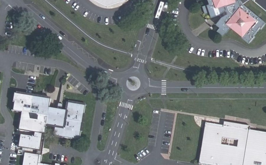 Vue aérienne du Rue du Carteron