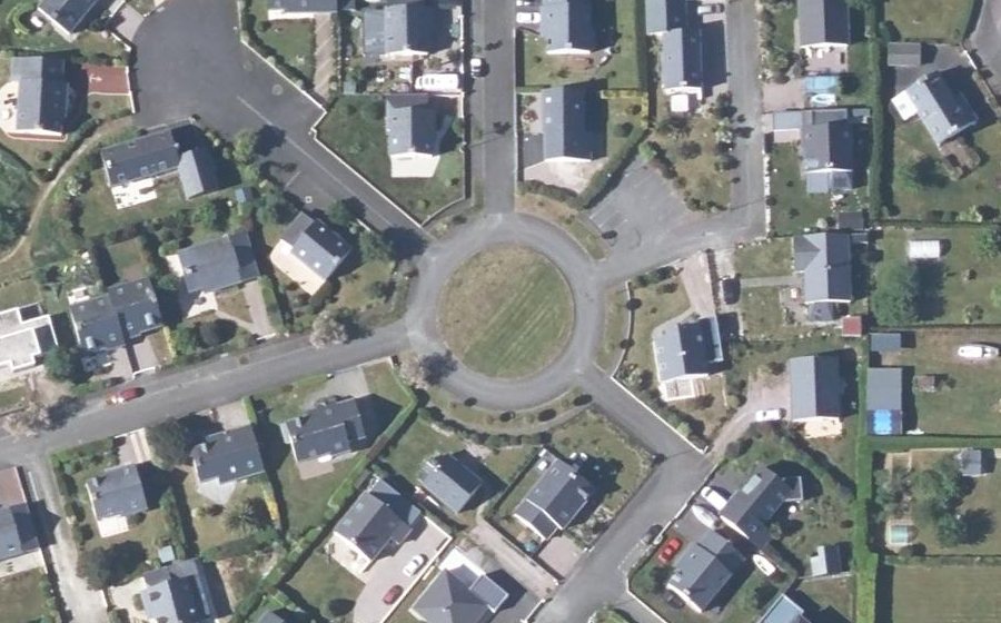 Vue aérienne du Rue des Tertres Maurions