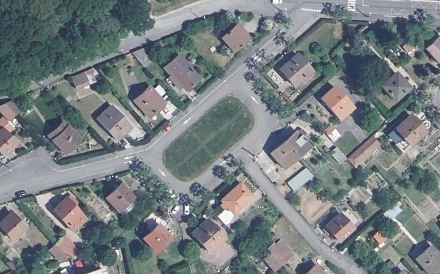 Vue aérienne du Rue de Cendrillon